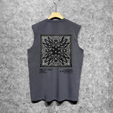 Amiri tank top simple logo square scarf printing