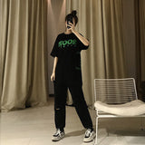 Vlone T Shirts Philadelphia Music Festival Limited Green Large V-neck Print Short Sleeve Loose T-shirt for Men and Women