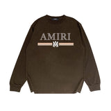 Amiri Long Sleeved Shirt Printed Trendy Pure Cotton