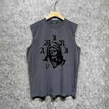 Amiri tank top bandana skull print