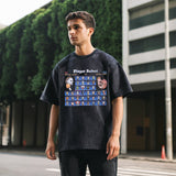 Mens Vintage T Shirt Short Sleeve T-Shirt Men's High Street