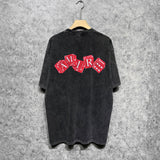 Amiri washed t-shirt red dice short sleeves