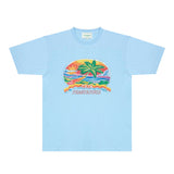 Casablanca T Shirts Fashion Print Street