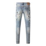 Purple Brand Jeans Pure Cotton High Street Trend #9100