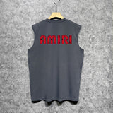 Amiri tank top cashew flower large simple logo printing