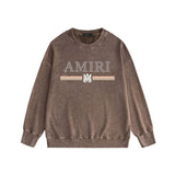 Amiri Distressed Sweatshirt Printed Trendy Pure Cotton