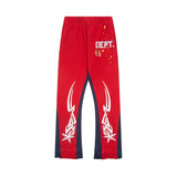 Gallery Dept Sweatpants T Hand-painted splashed ink letter splicing casual trousers
