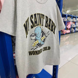 Fog Essentials T Shirts Spring/Summer, Angel Baby Pattern Crew Neck Short Sleeves