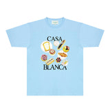 Casablanca T Shirts Fashion Print Street