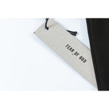 Fog Essentials T Shirts Spring/Summer FOG Flocking Letter Pattern Crew Neck Short Sleeves