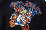 Off White Jacket Spring and Autumn OW Cartoon Animal Pattern Baseball Jacket Jacket