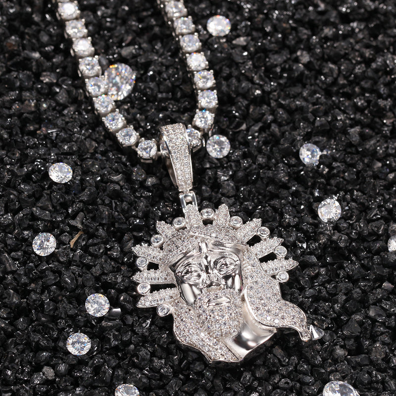 Jewelry Rap ins Zircon Necklace Pendant Egypt Pieces Far East Jesus Pieces
