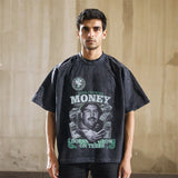 Mens Vintage T Shirt Summer Doberman Print