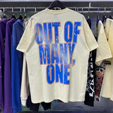 Godspeed T Shirts Speech Skull Printing Cotton Casual Crew Neck Short Sleeve Men and Women