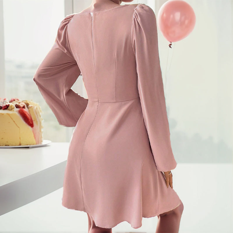 Birthday Dresses Autumn/Winter Bubble Sleeve Dresses