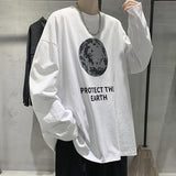 Men T Shirt Loose All-Match Bottoming Shirt