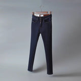 Women Jeans Keep Warm Elastic Fleece-lined