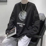 Men T Shirt Loose Student All-Match Bottoming Shirt