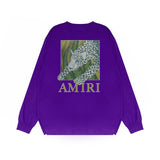 Amiri Long Sleeved Shirt Printed Trendy Pure Cotton