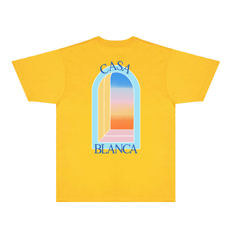 Casablanca T Shirts Fashion Print Street