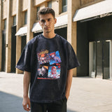 Mens Vintage T Shirt Short Sleeve T-Shirt Men's and Women's