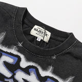 MAJESTIK T Shirts Lion Football Graphic Crop Tee Hot Diamond Design