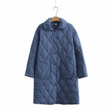 Women Cotton Coat Loose Cotton Coat Mid-Length