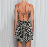 Women Dress Sexy Zebra Dress