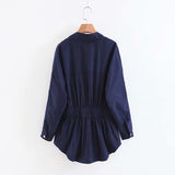 Women Trench Coat Mid-Length Slim Fit