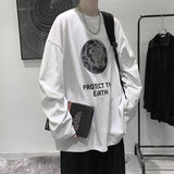 Men T Shirt Loose Student All-Match Bottoming Shirt