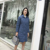 Women Cotton Coat Loose Cotton Coat Mid-Length