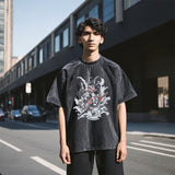 Mens Vintage T Shirt Short Sleeve T-Shirt Men's and Women's