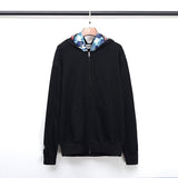 Bathing Ape Hoodie Fall/Winter Double Hood Camouflage Shark Head Zipper Fleece Padded Coat Sweatshirt