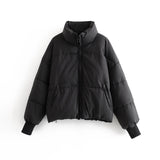 Women Cotton Coat down Jacket Loose Thick