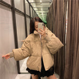 Women Cotton Coat down Jacket Loose Thick