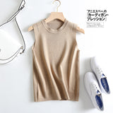 Women Vest Slim Fit Slimming Thin Knitted Vest