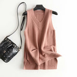 Women Vest Knitted Sweater Vest