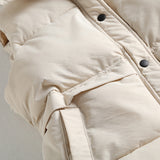 Women Cotton Coat Stand Collar Cotton Vest