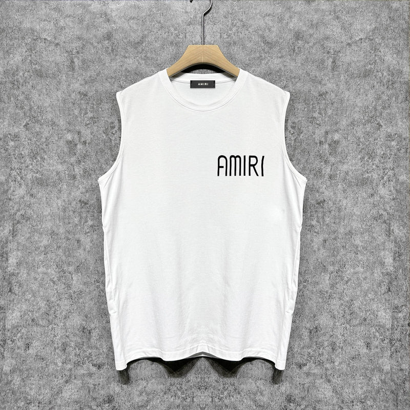 Amiri tank top mottled spider print