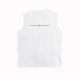 Amiri tank top small spider letter horizontal stripprinting