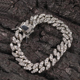 Bracelet Hip Hop Alloy Diamond Cuban Bracelet St. Valentine's Spectrum