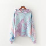 Women Hoodie Tie-Dye Loose