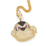 Jewelry Hip Hop Hipster Orangutan Necklace with Minor Zircon St. Valentine's Animal