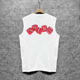 Amiri tank top red dice printing