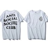 Anti Social Club T Shirt Short Sleeve Men and Women Couple T-shirt