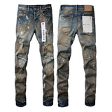 Purple Brand Jeans Pure Cotton High Street Trend