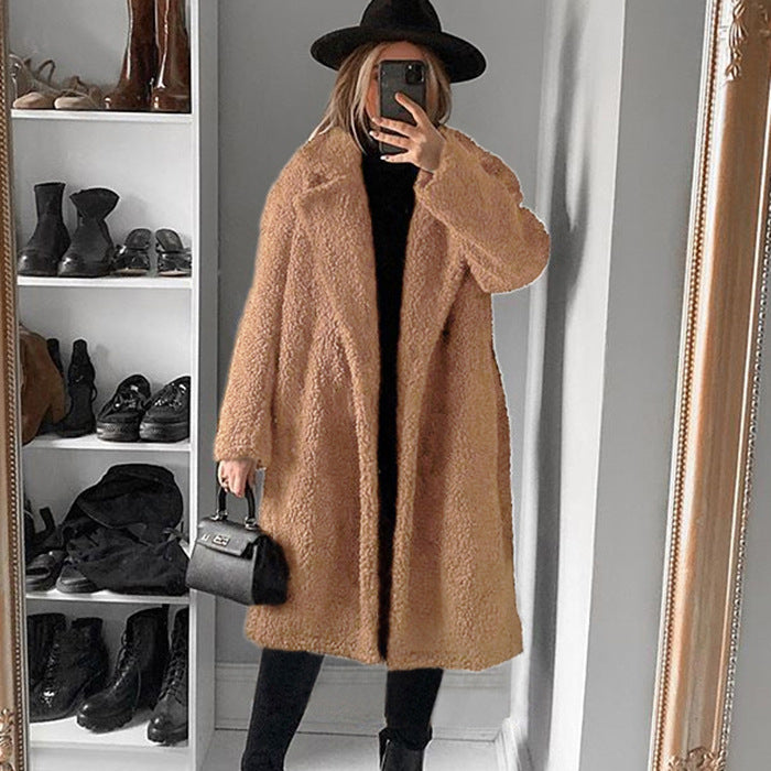 Women Fur Jacket Warm Plush Coat