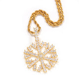 Jewelry Christmas Snowflake Pendant Copper Zircon Snowflake Jesus Pieces Spectrum