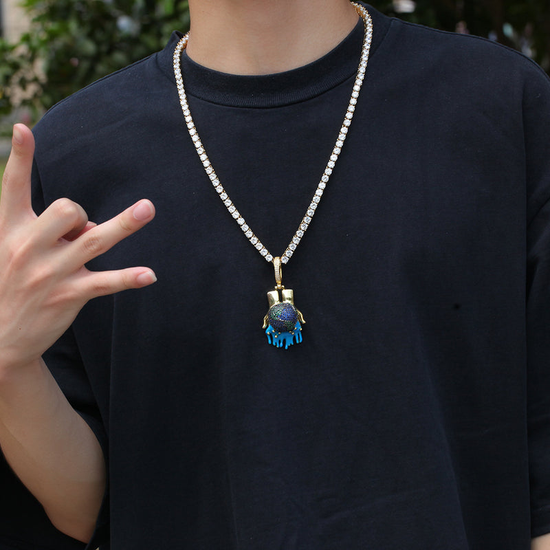 Jewelry Pendants Necklaces Hip Hop Personality Rap Spectrum Jesus Pieces