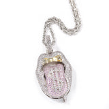 Jewelry Hip Hop Necklace Jewelry Rap Copper Zirconium Spectrum